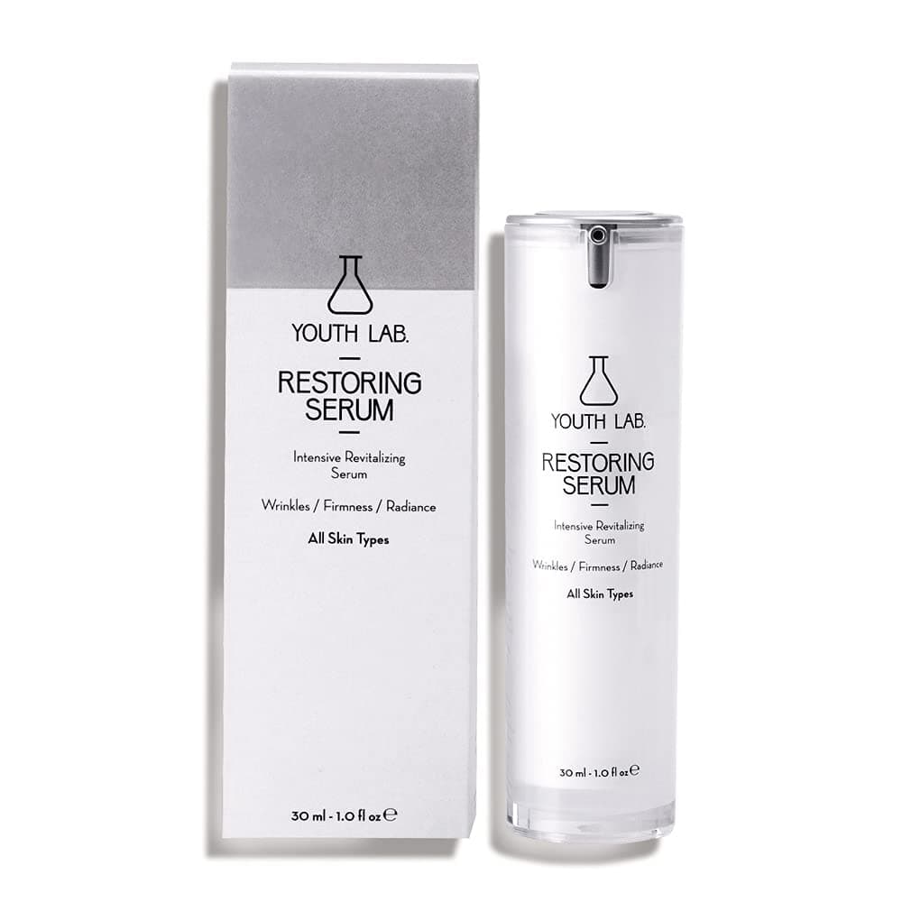 YOUTH LAB Restoring Serum - Hydrating Anti Aging Wrinkle Serum with Hyaluronic Acid - Rejuvenating Face Serum - Strong Firming Antioxidant Action - Facial Care for Youthful Skin