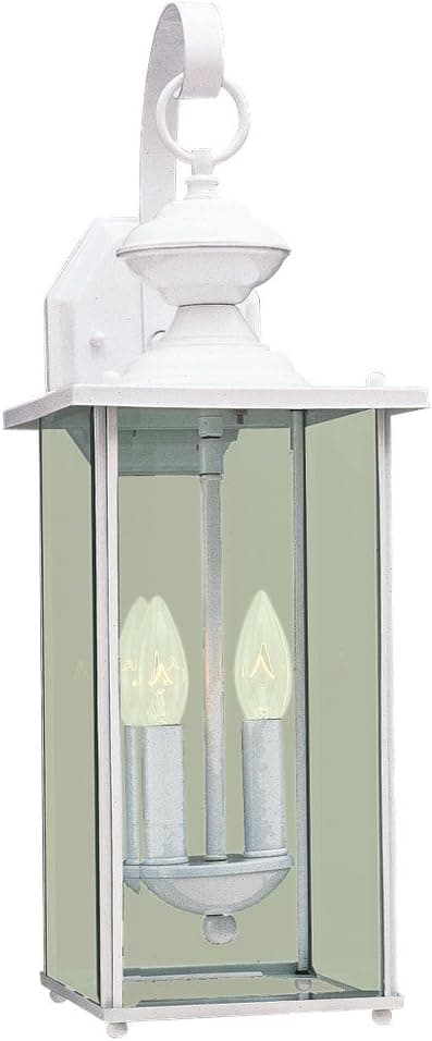 Sea Gull 8468-15 20 1/4-Inch Outdoor Wall Light, White