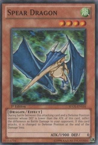 Yu-Gi-Oh! - Spear Dragon (SDDL-EN016) - Structure Deck: Dragunity Legion - 1st Edition - Common