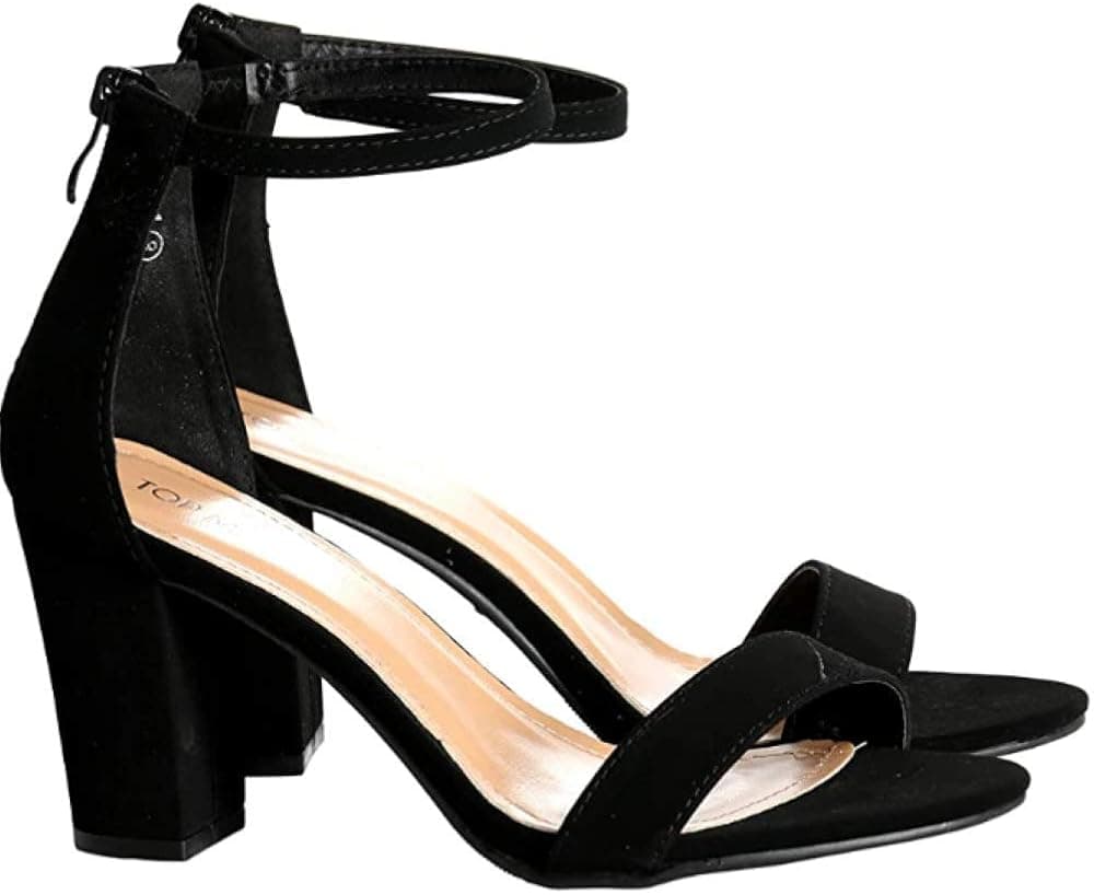 TOP Moda Hannah-1 Fashion Women's Ankle Strap High Heel Sandal Shoes