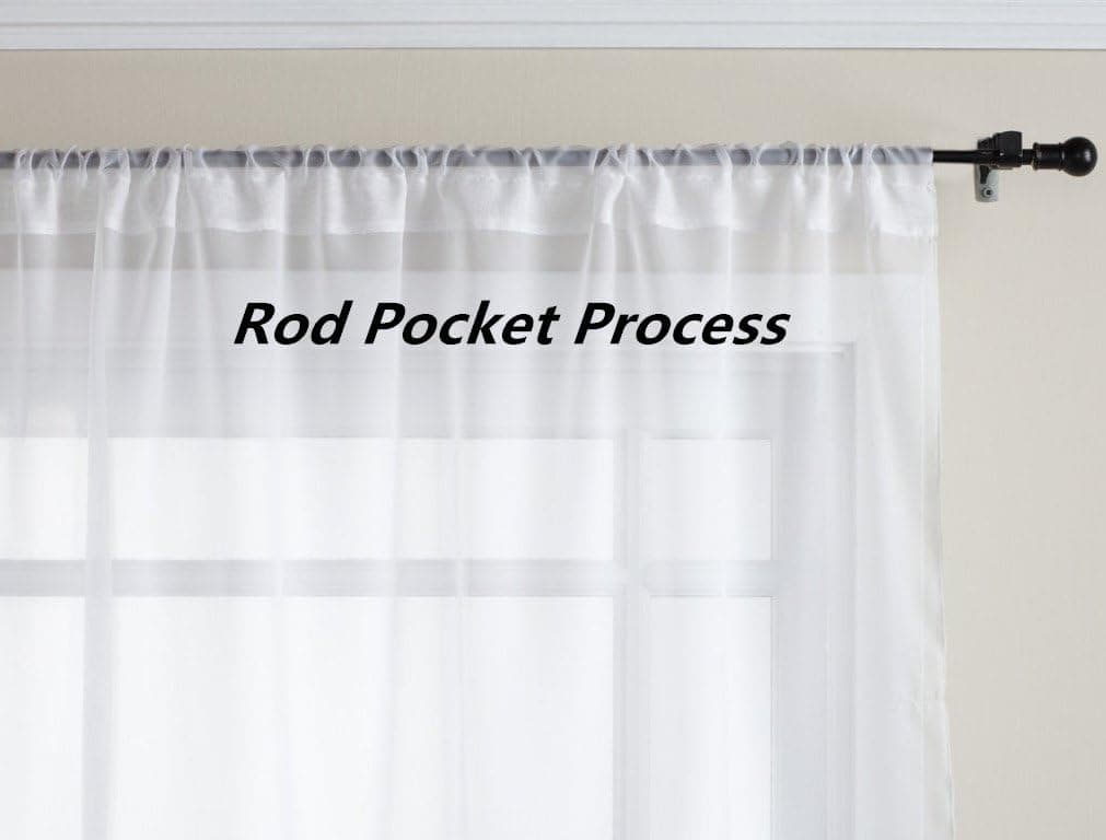 ZWB Beautiful Butterfly Pattern Sheer Door Balcony Window Screen Curtain Tulle Panel Voile Decorative Perspective Drapes Valance Rod Pocket Process 1 Panel W52 x L84 Inch