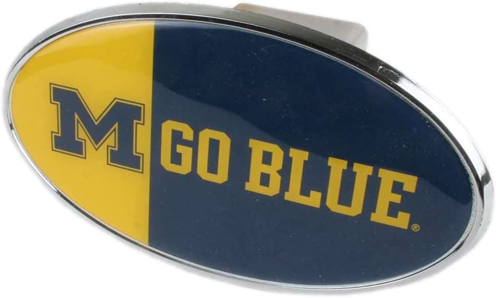 Michigan Wolverines Hitch Receiver Cover Snap Cap - Go Blue