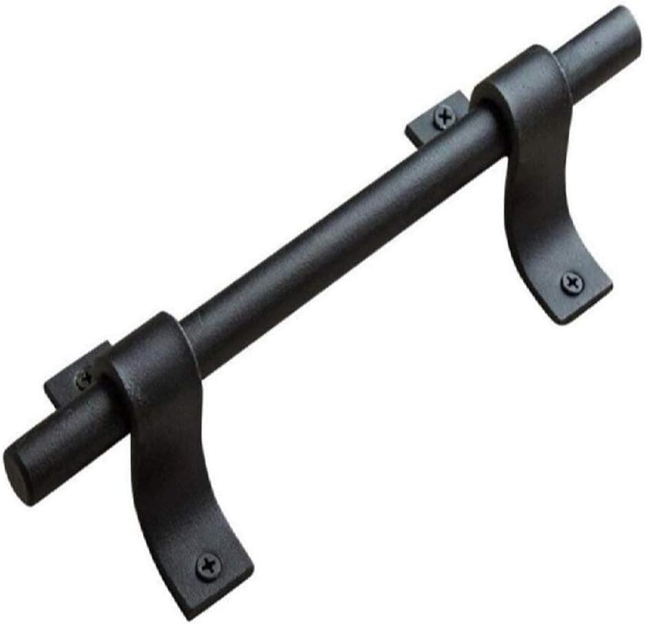 YUM Sliding barn Door Wooden Door Handle high Quality Black Carbon Stainless Steel Body Double-Sided Handle Door Kitchen Furniture Closet Drawer Handle