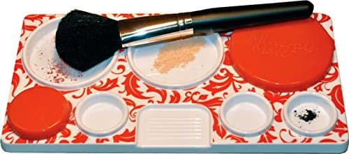 Mineral Makeup Foundation Mixing Tray - Take the Mess Out of Mineral Makeup! Mix Shades Effortlessly - More Hygenic - Clean and Reuse Over and Over