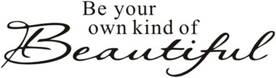 TraveT Be Your Own kind of Beautiful English Quote Wall Sticker Art Decor