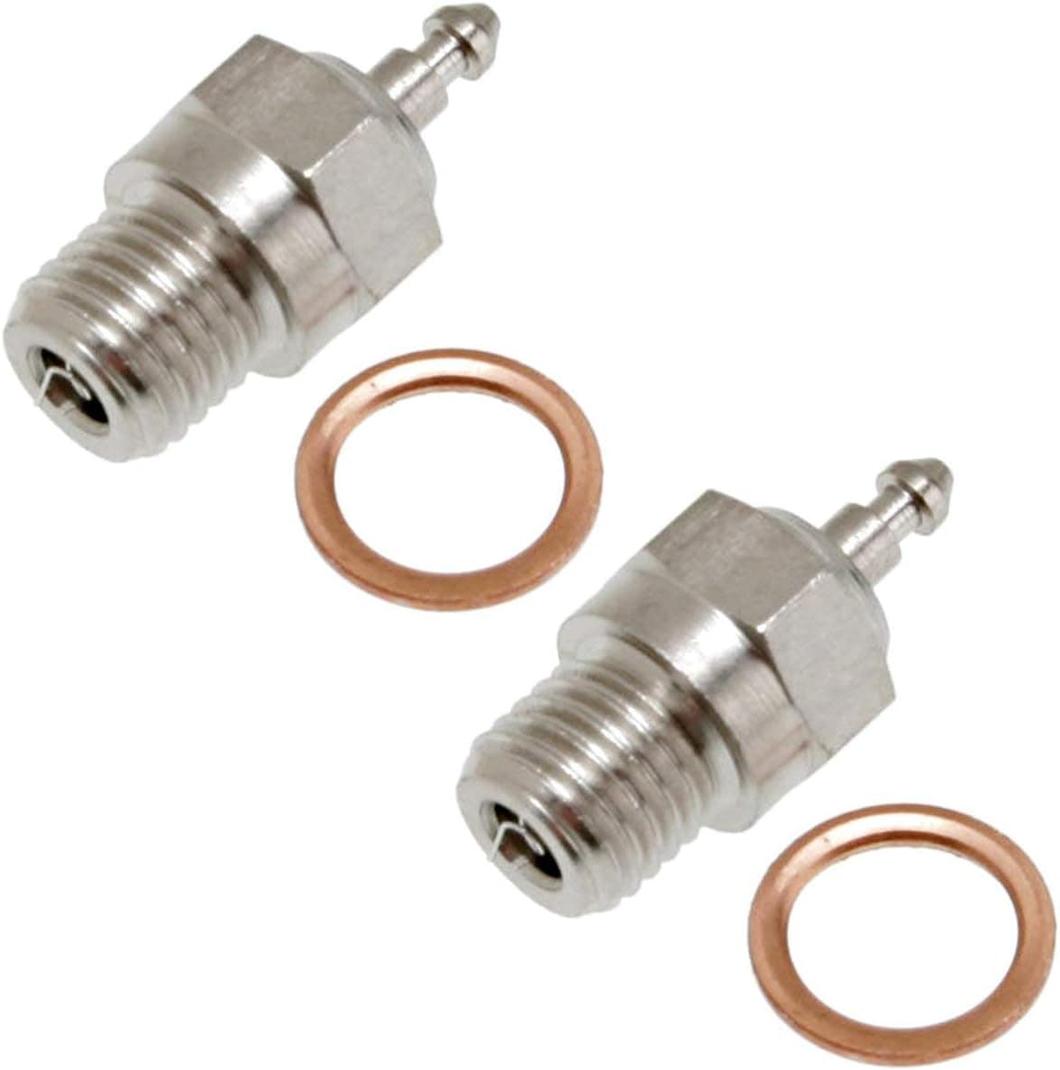 Traxxas Nitro Rustler 2.5 TWO SUPER DUTY, LONG, MEDIUM GLOW PLUGS & WASHERS