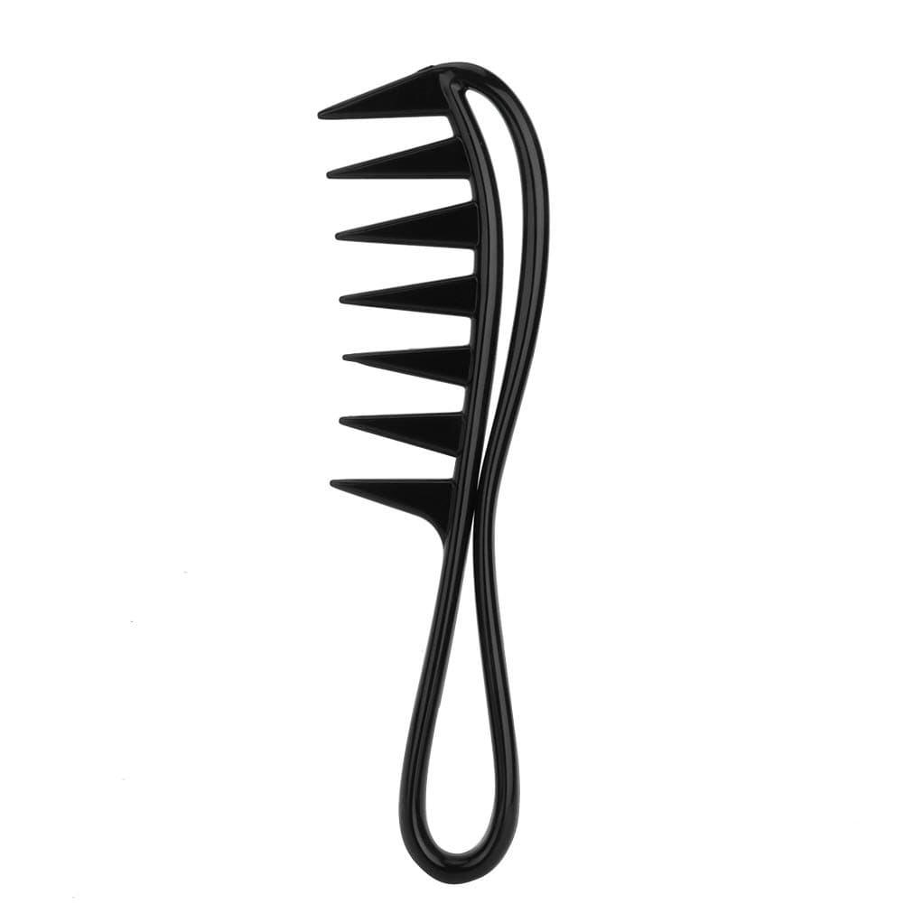 2PCS Wide Tooth Shark Comb, Salon Large Teeth Detangling Combs, Professional Wide Tooth Comb Detangler Plastic Anti-Static Curly Hair Salon Hairdressing Comb for Hair Styling Tool