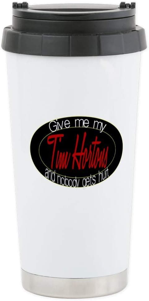 CafePress Stainless Steel Travel Mug Stainless Steel Travel Mug, Insulated 16 oz. Coffee Tumbler