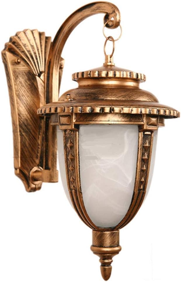 LONEDRUID Outdoor Wall Light Fixtures Bronze 15.35"H Exterior Wall Lantern Waterproof Sconce Porch Lights Wall Mount for House, UL Listed