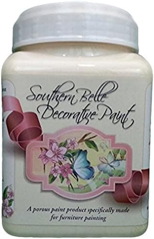 Southern Belle Decorative Paint Premium Chalk Furniture Paint-DIY, 32 oz Mama's Parchment Paper, Antique White