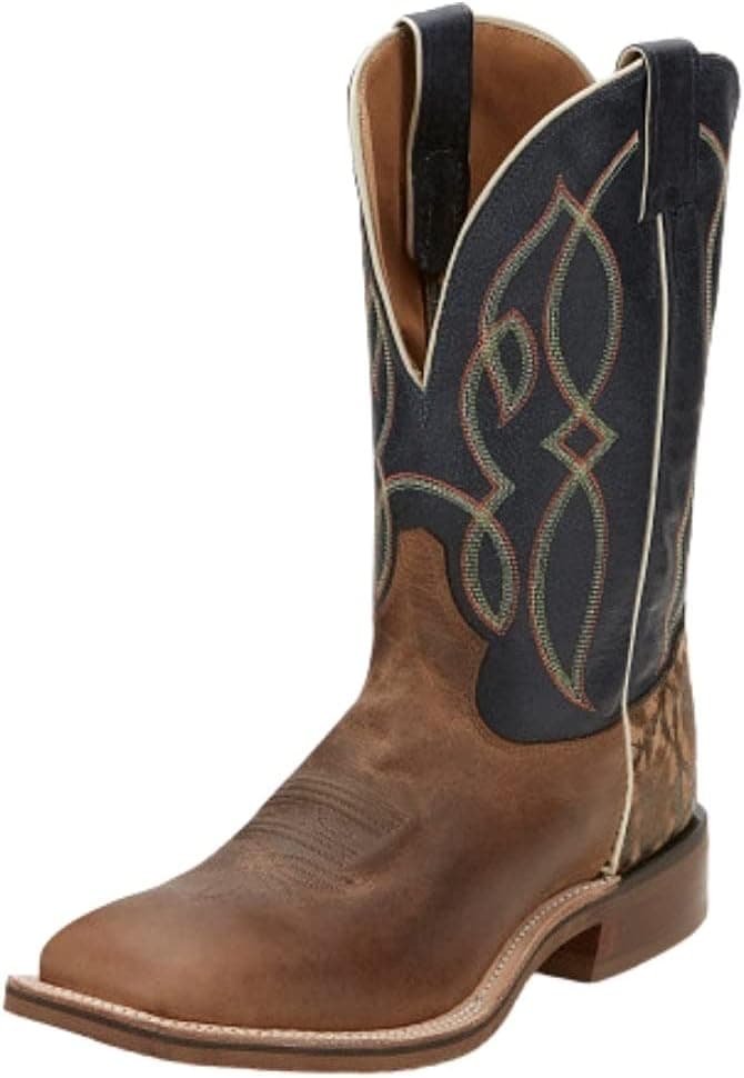 Tony Lama Men's Landgrab Western Boot Broad Square Toe