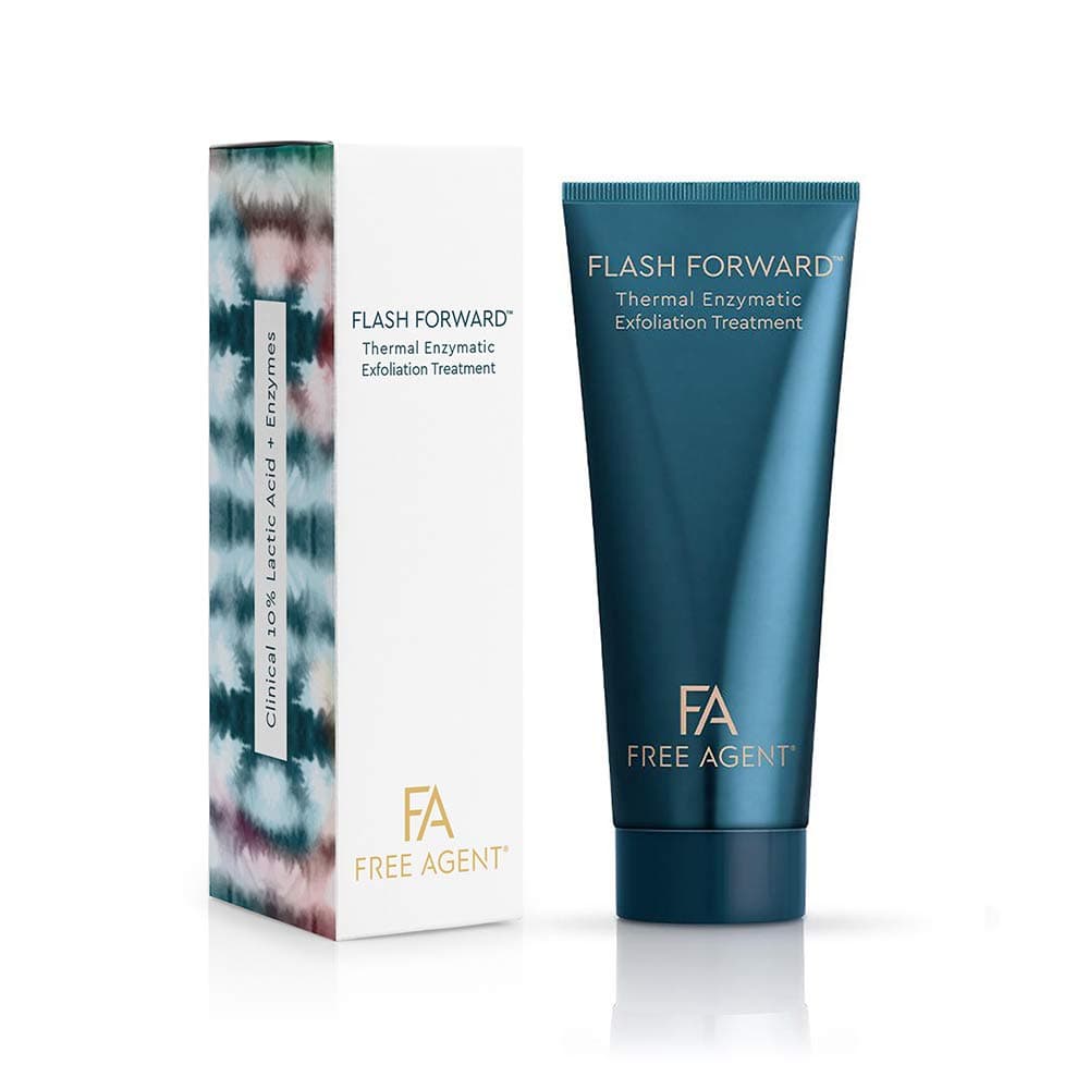 FLASH FORWARD Thermal Exfoliation Treatment for Face | 10% Lactic Acid + Enzymes | Alcohol Free & Non-Irritating For Sensitive Skin & Dry Skin | Resurfacing Face Mask & Facial Peel | Exfoliating Treatment For Brighter, Smoother Skin and Pores
