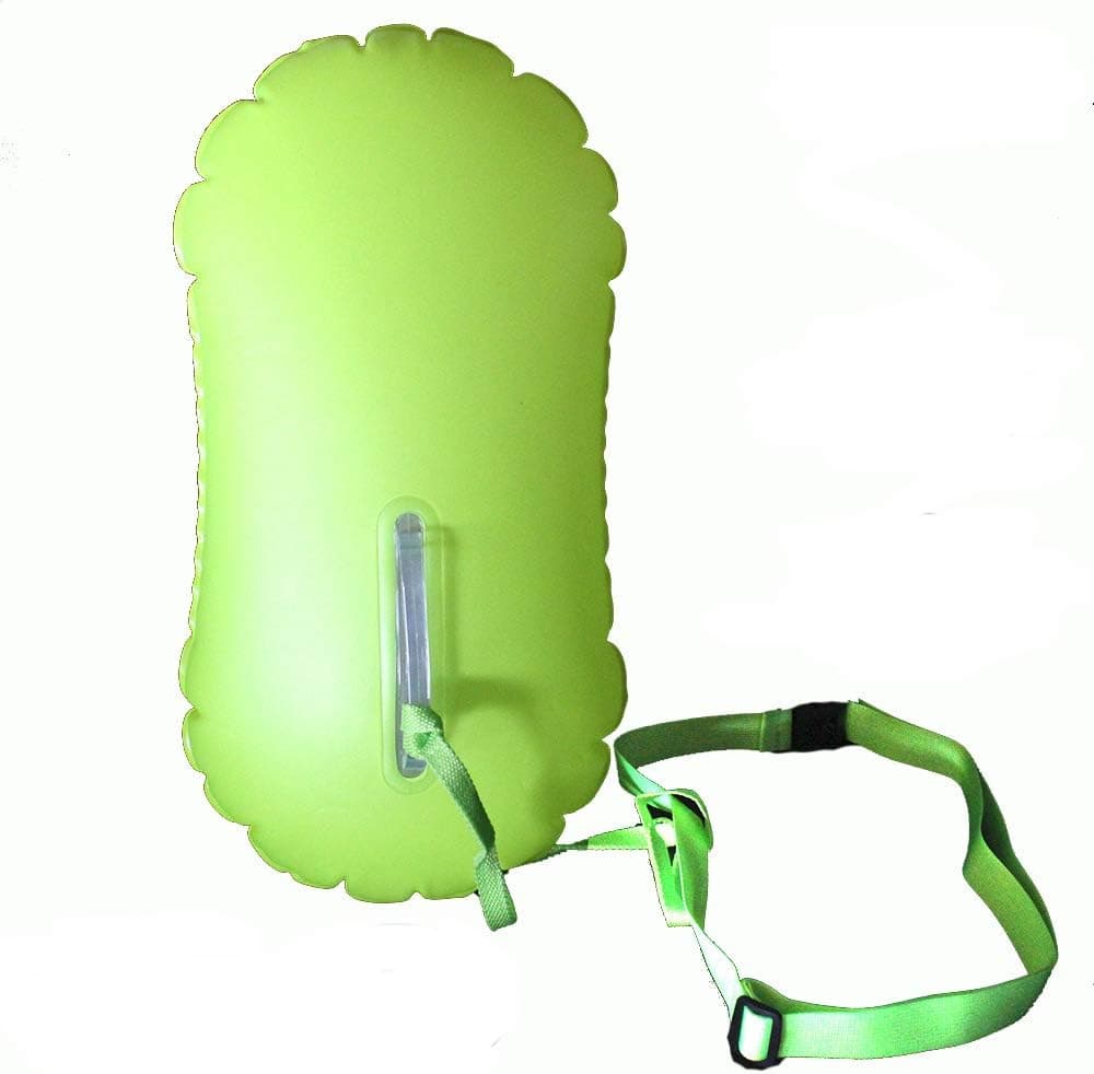 E-Onfoot Swim Buoy Open Water, Swimming Life-Saving Drift Bag for Open Water Swimmers, Highly Visible Buoy Float for Safe Swim Training