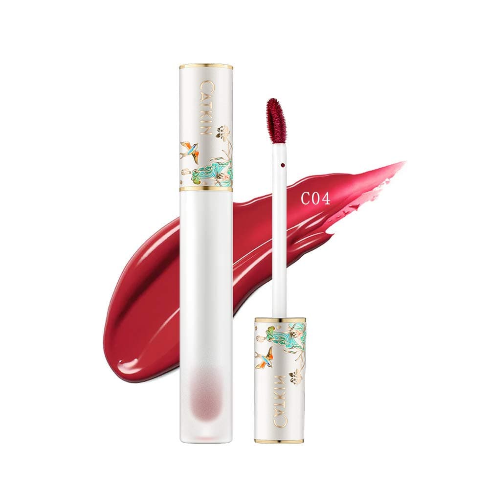Catkin Liquid Lipstick Jelly Lip Gloss Waterproof Long Lasting Satin Nourish Moisturizing Smooth Soft (C04)