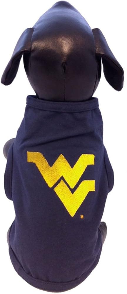 NCAA West Virginia Mountaineers Cotton Lycra Dog Tank Top