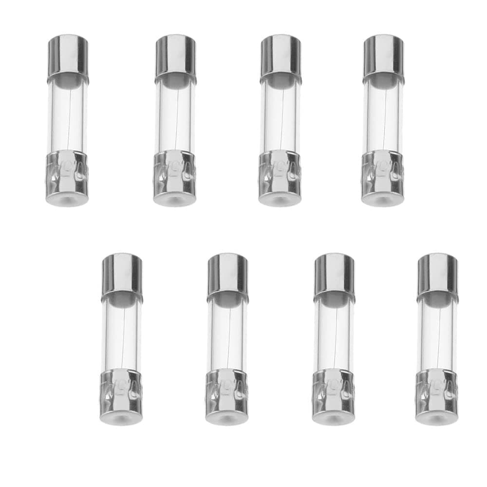 Fielect 20Pcs 250V 1.5A Fast Blow Glass Fuse 5mmx20mm Glass Tube Fuse Fast Blow Fuses for Car and Ship Accessories and Household Appliances