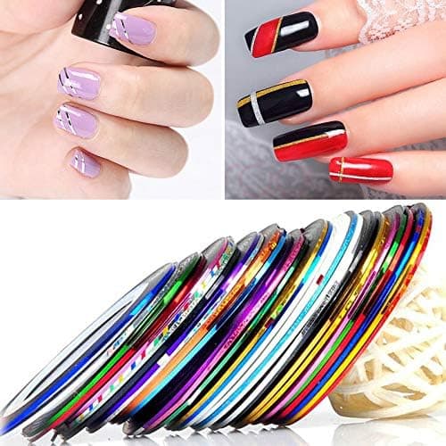 Nail Striping Tape Line 30 Colors Nail Tape Striping Tape Line Nail Art Decoration Stickers Nail Art Decoration Sticker DIY Nail Tip