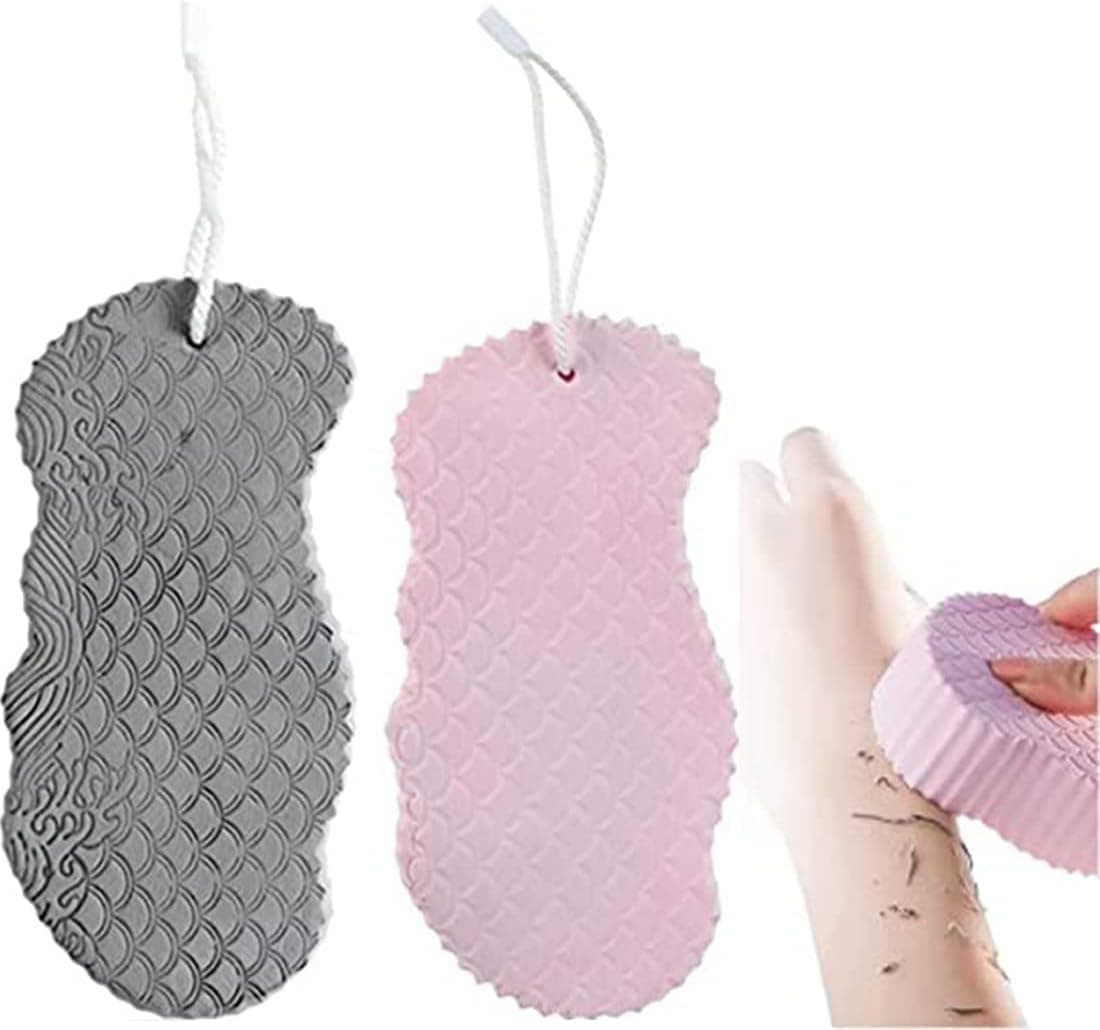2pcs Ultra Soft Exfoliating Bath Sponge, Super Soft Bath Bath Sponge, 3D Bath Sponge Shower Brush, Exfoliating Dead Skin, Adult Kids and Pregnant Women Sponge Bath Sponge