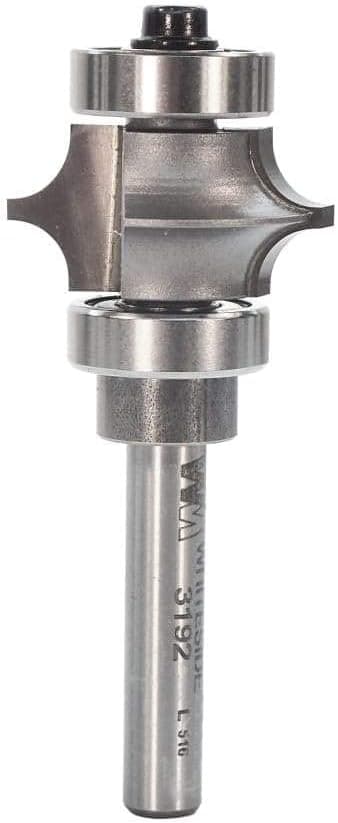 Whiteside Router Bits 3192 Full Bead Bit with 3/16-Inch Radius, 1-Inch Large Diameter and 1/2-Inch Cutting Length