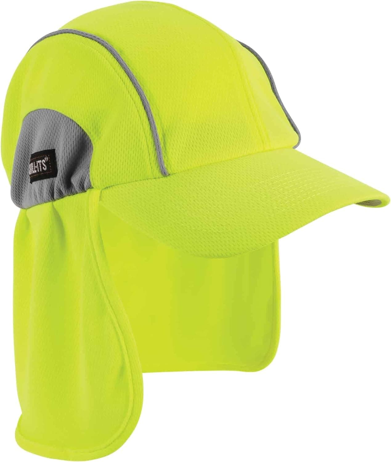Ergodyne Chill Its 6650 Baseball Cap, Hat with Neck Shade, Sweat Wicking, High Visibility , Lime