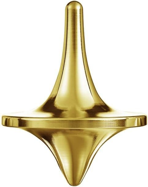 ForeverSpin 24kt Gold Plated(Brush-Finish) Spinning Top - World Famous Metal Spinning Tops