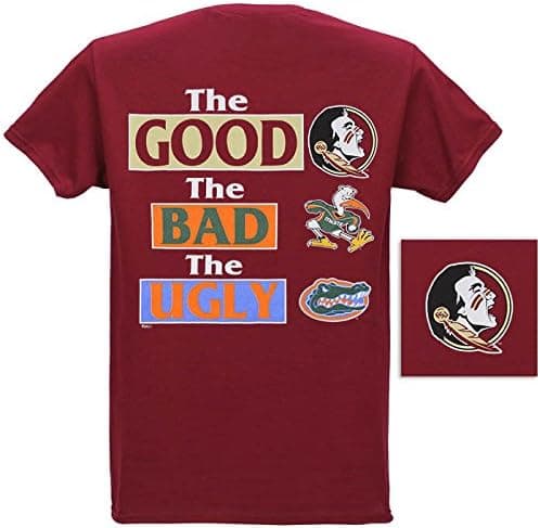 The Good The Bad The Ugly Short Sleeve T-Shirt Garnet