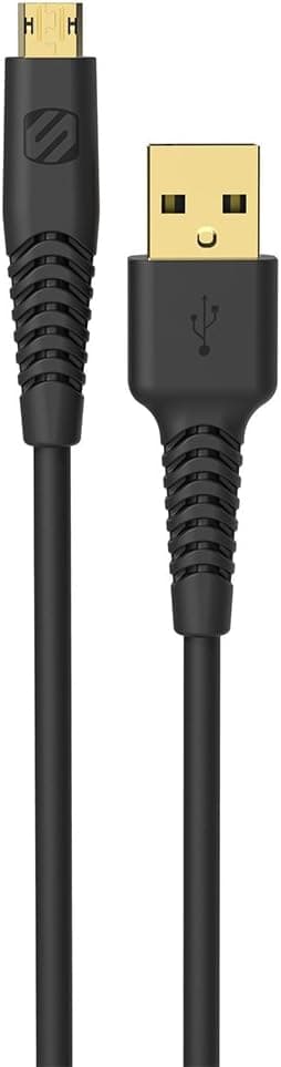 SCOSCHE HDEZ10 Syncable HD Heavy Duty Micro USB Charge & Sync Cable for micro-USB devices 10. Feet [Black]