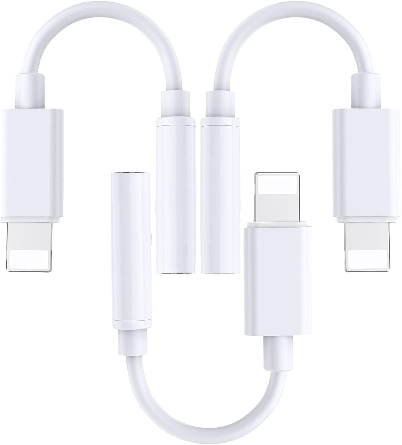 Lightning to 3.5mm Headphone Jack Adapter, 3Pack [MFi Certified] iPhone Headphones Converter Audio Dongle Adapter Compatible with iPhone 14 Pro/13/13 Pro Max/12/12 Pro Max/11 Pro/XR XS Max/8P/7/6/SE