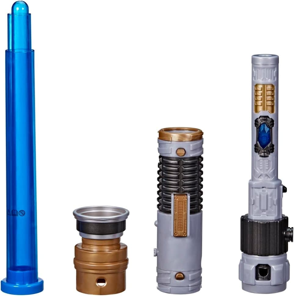 STAR WARS Lightsaber Forge OBI-Wan Kenobi Electronic Blue Lightsaber, Customizable Roleplay Toy, Toy for Kids Ages 4 and Up