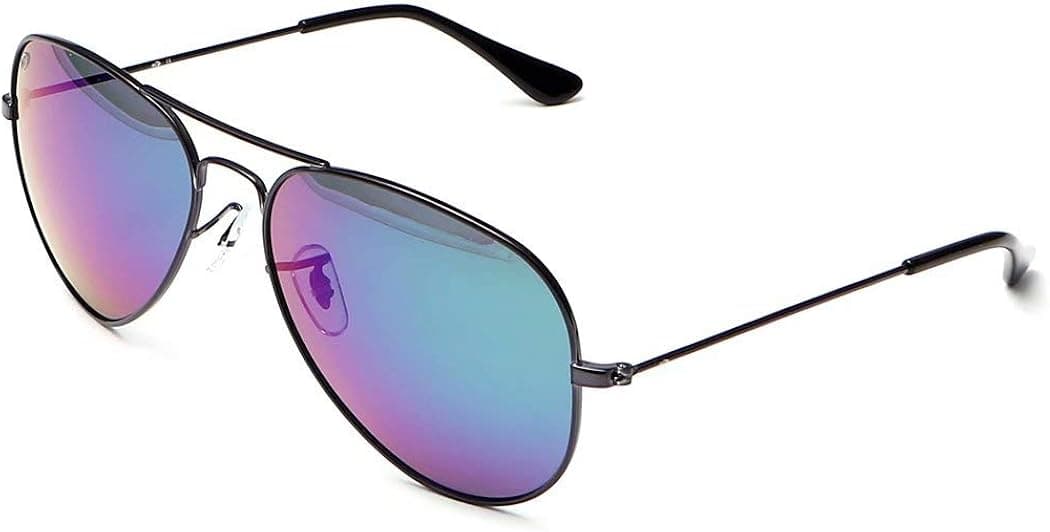 AHT Classic Aviator Sunglasses For Women - Polarized UV Protection Mirrored Lens Rose gold, Retro Shades
