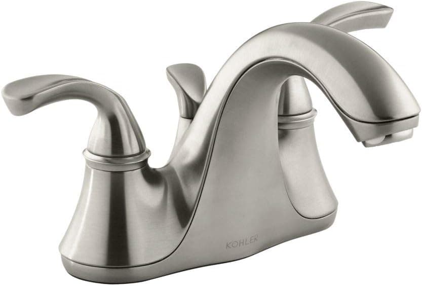 KOHLER K-10270-4-BN Forte Bathroom Sink Faucet, Brushed Nickel