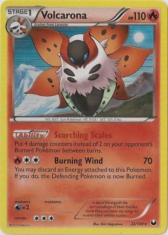 Pokemon - Volcarona (22/108) - BW - Dark Explorers - Holo