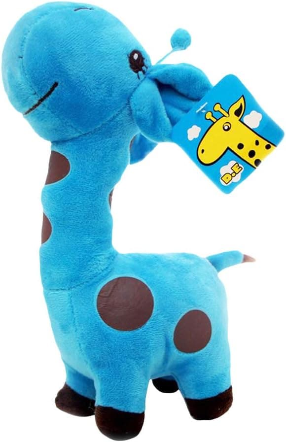 WinTime Kawaii 14'' Tall Stuffed Giraffe Soft Plush Toy Doll (Blue)