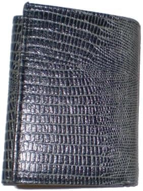 Wallet Leather Trifold Snake Brown