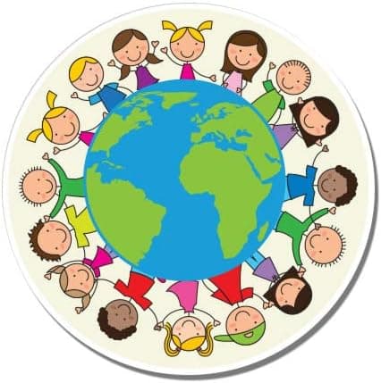 GT Graphics Diversity Children - 5" Vinyl Sticker - for Car Laptop I-Pad - Waterproof Decal