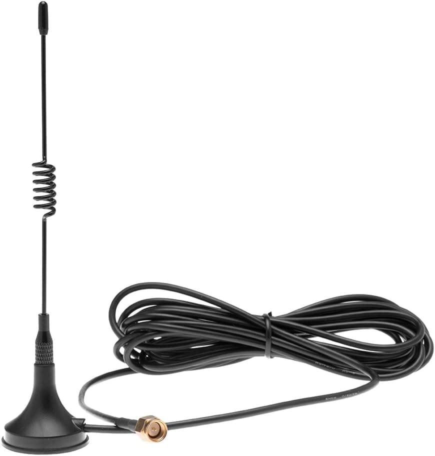 Podofo 2.4GHz Antennas and Signal Amplifier 2400-2500Mhz Magnet Mount SMA 4G Antenna with Male Connector 3DBi Outdoor Signal Booster