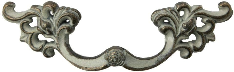 3-1/4" C-C (3.25 in Centers) Vintage Look Drawer Pulls Handles Dresser Pull Handle Antique Bronze White Blue 82 mm Centers
