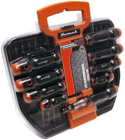 Homak 86-Piece Screwdriver Set with Holder, HT06800860