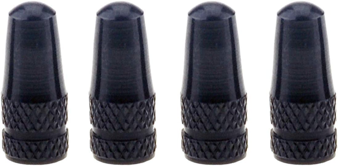 Wowlife 4X Bike Bicycle Road Racing Colour Presta Valve Cap Dust Covers (Black)