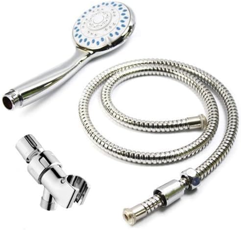Topzone? 5 Setting 5 inch Deluxe Water Saving Multi-Function Barthroom Handheld Shower Head Set (Chrome) by Topzone