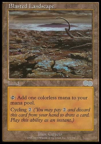 Magic The Gathering - Blasted Landscape - Urza's Saga