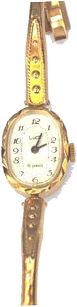 LUCH Lady's Women Wind up Wrist Bangle Bracelet Watch