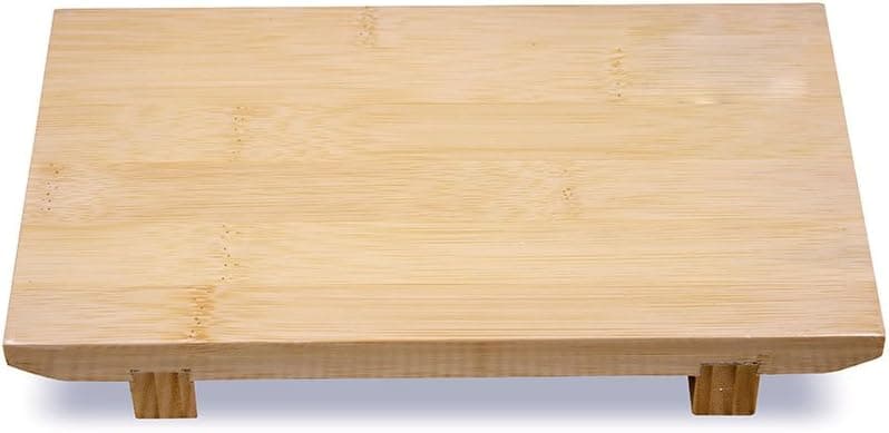 HUANGYIFU Sushi Table Burnished Bamboo Serving Tray Sushi Board Set Plate Tableware for Food Restaurant