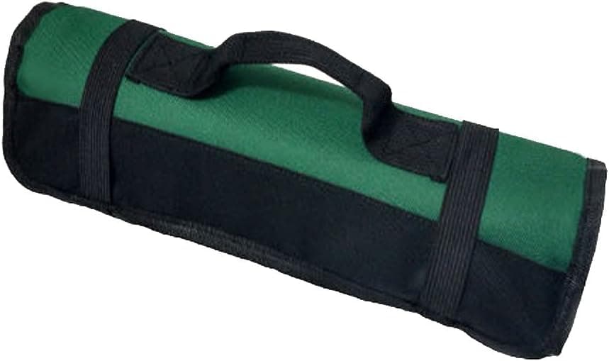 Large Wrench Roll Up Tool Bag Pouch Big Tote Carrier Organizer Easy Storage & Portable - Best for Woodwork Craftwork Handymen Repairmen HSZ-21-US (Green)
