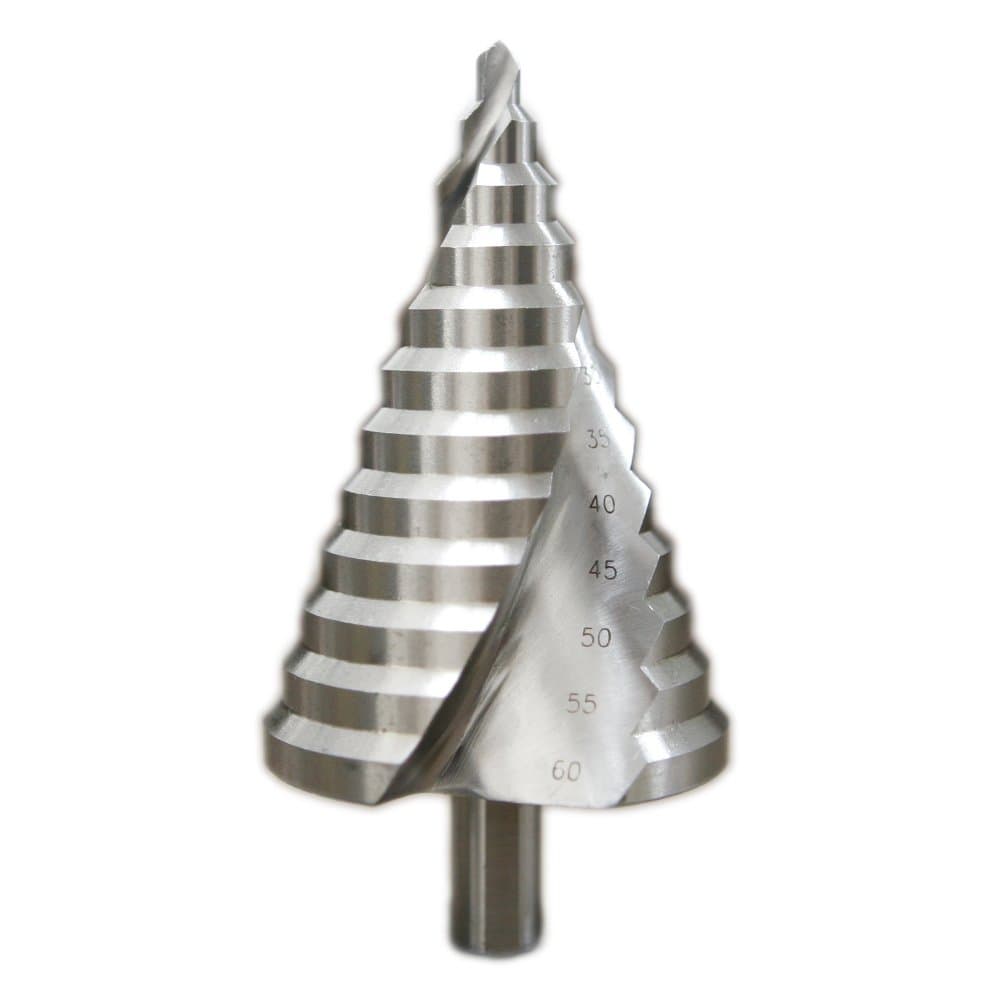 Atoplee 1pc 13mm Shank HSS 4241 Spiral Groove Step Drill Bit 6-60mm