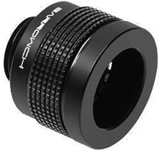 Barrowch Wolverine Series Anti Shedding Fitting for Rigid Tubing, 14mm OD, Black