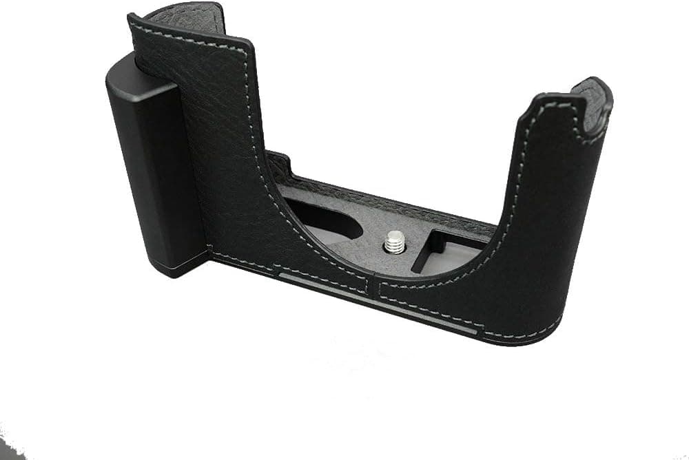 Lim's Design LC-Q2DBK Metal Grip Genuine Leather Camera Half Case for Leica Q2, Black