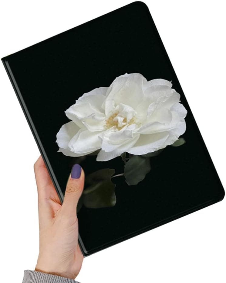 iPad 10th Generation Case Floral Pattern iPad 10 2022 10.9 inch Floral Case Flower Pattern Cute Pretty Slim Leather Folio Smart Cover with Pencil Holder Auto Sleep/Wake (Color H)
