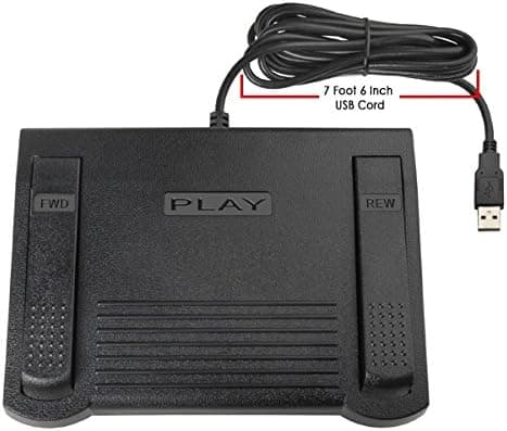 ECS USB Computer Foot Pedal for use with VLC Media Player