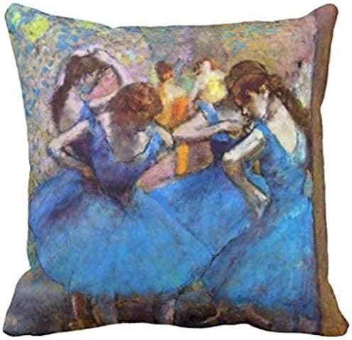 Edgar Degas - Dancers In Blue pillow case 1616